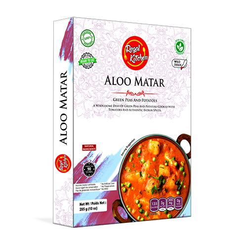 Aloo Matar-Indian Flavored Green Peas and Potatoes 285g (Lacto)