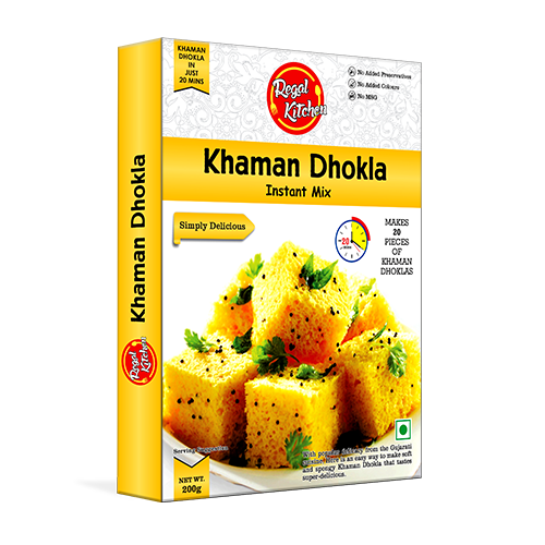Khaman Dhokla–soft and spongy Indian Bread 200g (Vegan)