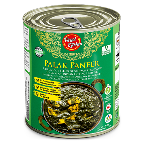 Palak Paneer-Indian Cottage Cheese in Spinach Gravy 400g (Lacto)